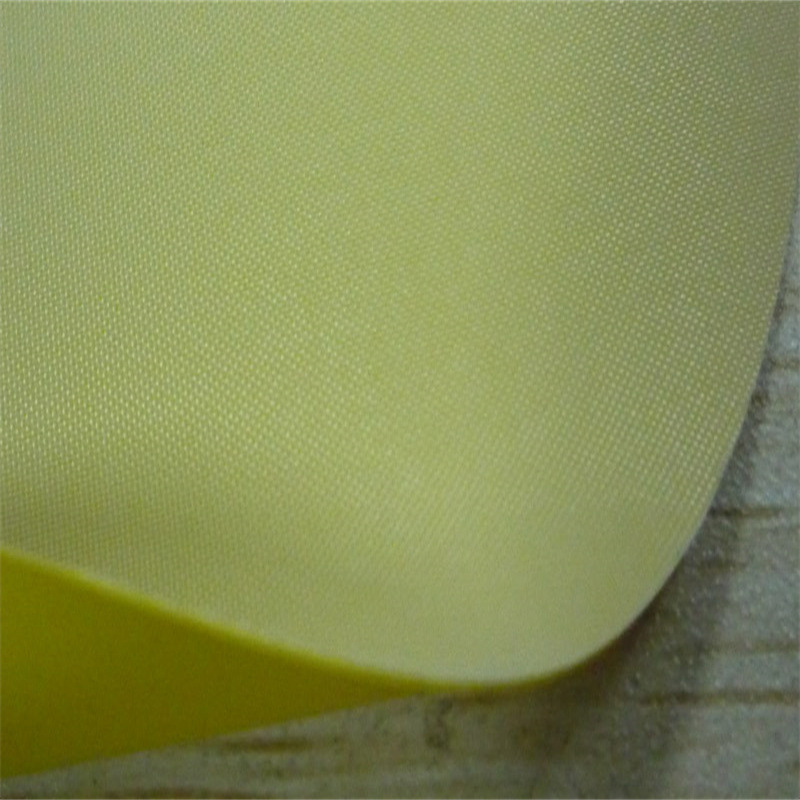 0.38mm yellow flame retardant acid and alkali resistant single-sided neoprene industrial chemical protective clothing raincoat apron fabric