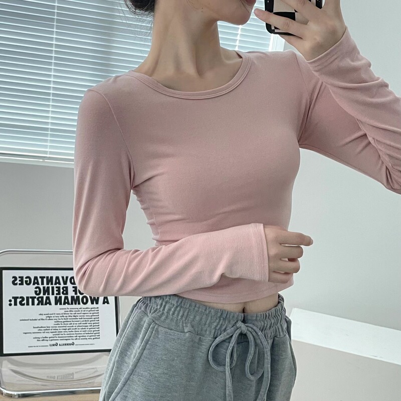 Silk velvet thin velvet round neck long sleeve Silk velvet thin velvet round neck long sleeve