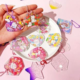 Factory Straight Hair Goo Card Sticker Goo Card suit Mi Goo Card Sticker Hand Account Toy Girl Children's Hand Account Goo Plate