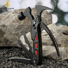 New outdoor multifunctional claw hammer for broken windows stainless steel multifunctional pliers hammer campground nail hammer tool wholesale