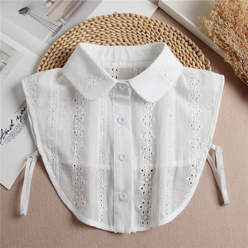 Collared Cotton Autumn/Winter Women's Baby Collar Shirt Decorative Collar Shirt Korean Style Collar Shirt Fake Collar