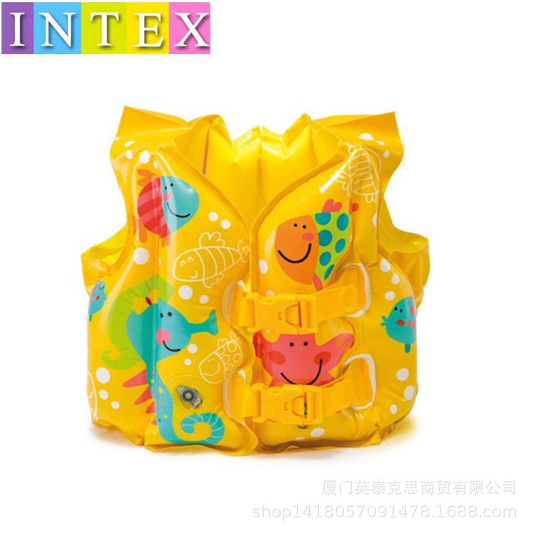 Intex trajes de baño inflables chaleco salvavidas para niños equipo de natación ayuda de natación brazo PVC agua al por mayor image 11