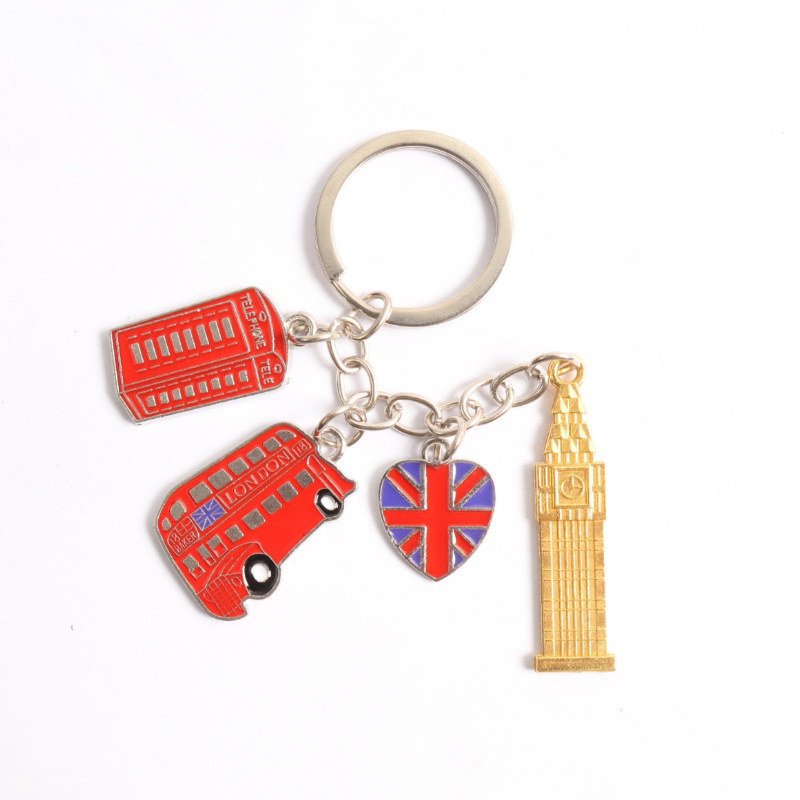 工場直販 1.0inch キーホルダー イギリス 1ポンド キーホルダー ビッグベン キーホルダー|undefined