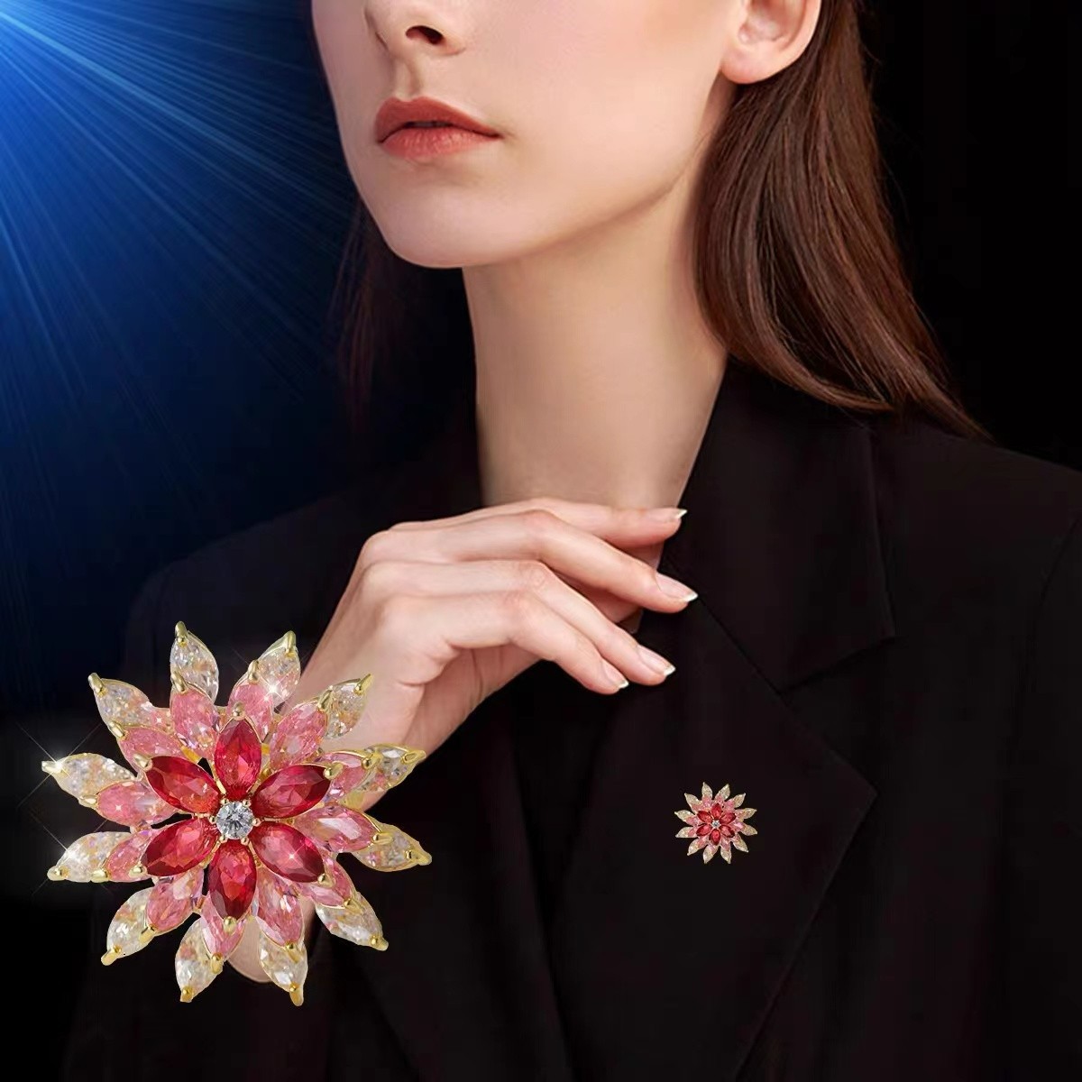 Exquisite Perlen Und Strass Schleifen Brosche Für Damen Anstecker_voghion.com