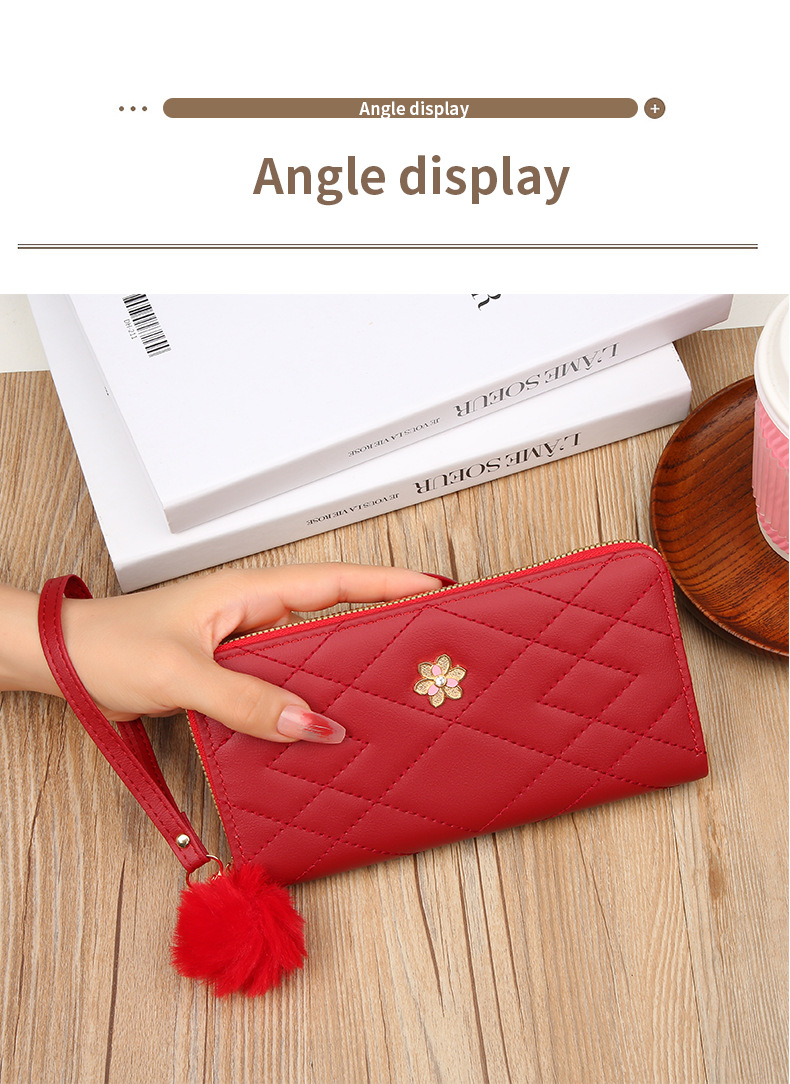 Sac à cartes Portable Simple et Long pour femmes, grande capacité, zéro portefeuille, étui Mobile adapté, nouvelle collection 2023_voghion.com