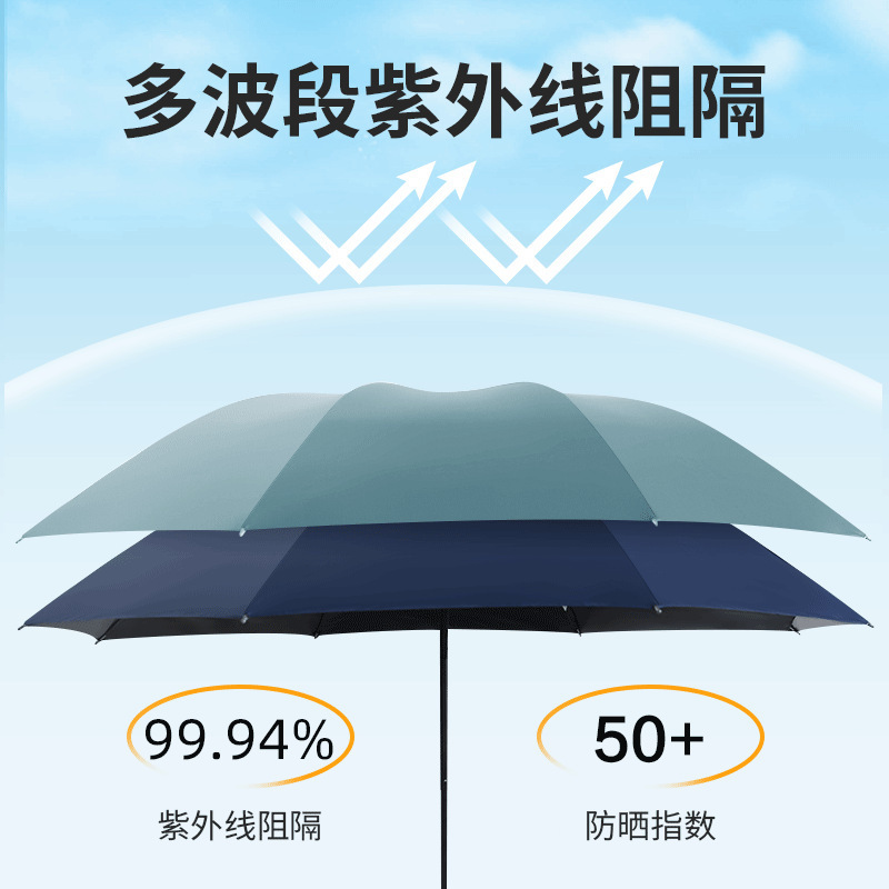 傘大量卸売り手動晴雨両用傘日焼け止めパラソル黒ゴム強化晴雨日傘露店傘|undefined