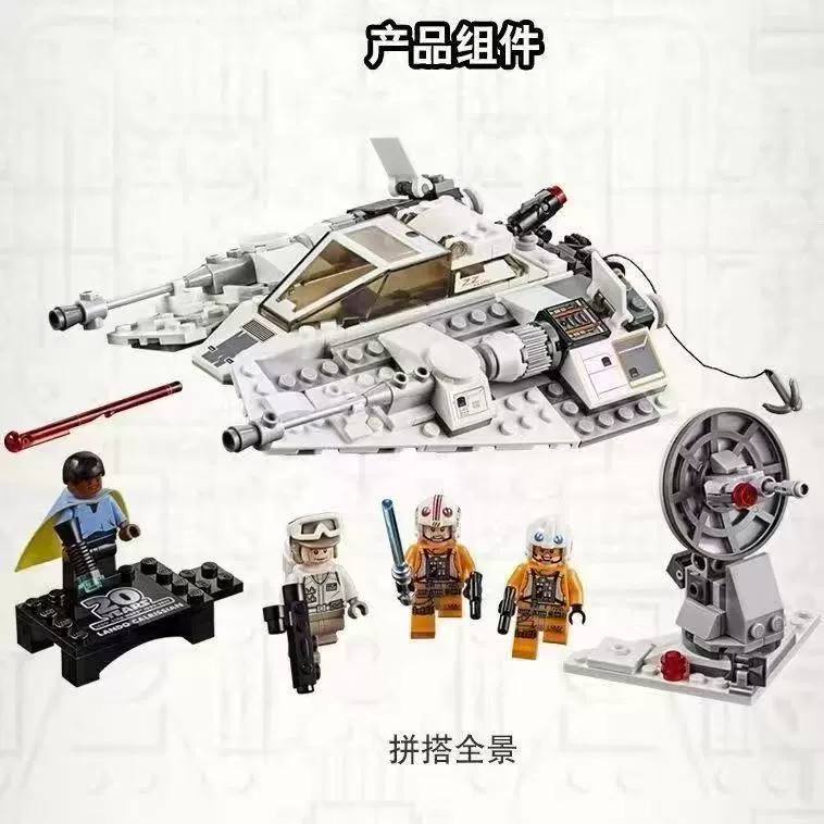 Совместимо с Lego Звёздные войны Гигантский линейный транспортировщик сверхореленного титановый истребитель Зета космический корабль Millennium Falcon детская игрушка