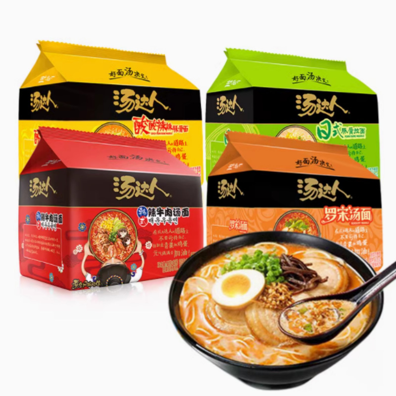 统一汤达人方便面泡面日式豚骨拉面速食酸辣罗宋汤海鲜老母鸡汤面
