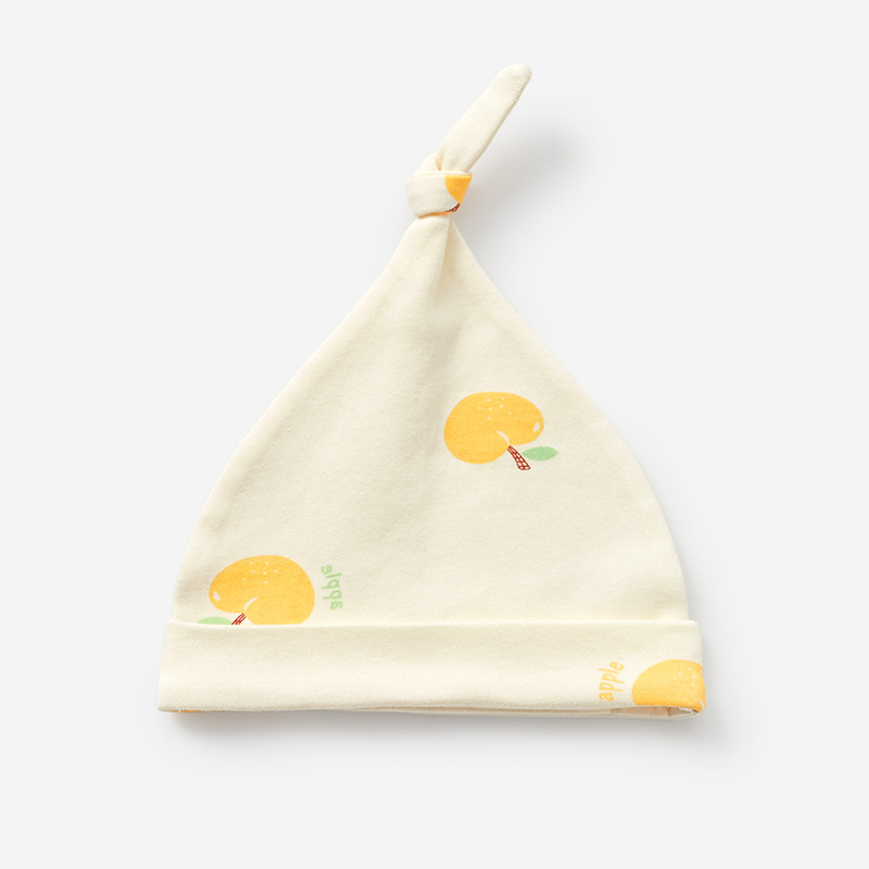 Sombrero de bebé recién nacido PRIMAVERA/otoño verano recién nacido Algodón puro 0 Luna Llena 3 meses macho hembra infantil protección de la cabeza delgada bebé neumático sombrero