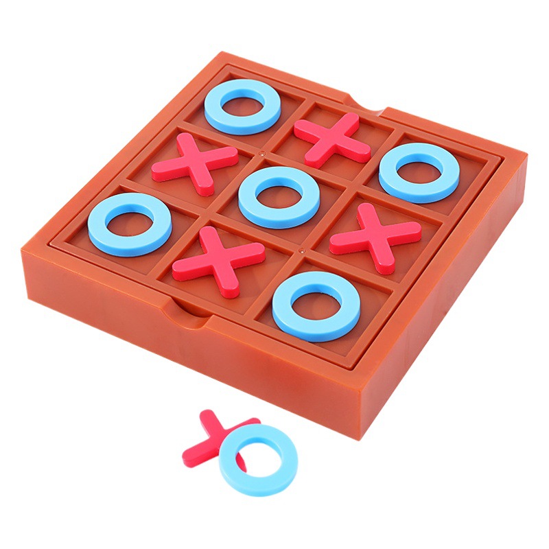 Niños de tres piezas XO tic-tac-toe rompecabezas pensamiento entrenamiento juguete divertido juego niño muñeca juego de mesa interactivo entre padres e hijos