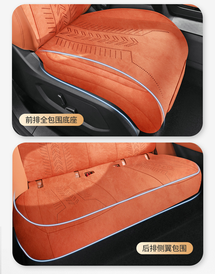 27 types of dark blue S05 special car seat cushions, Rams seat covers, semi-enclosed saddle cushions, universal seat covers for all seasons