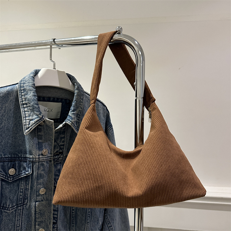 Bolso de mujer coreano insfeng bolso de mano de mujer de vello de lámpara bolso de gran capacidad de mujer simple bolso de clase de literatura y arte bolso de viaje