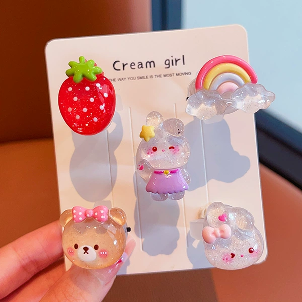 Strawberry, bag, pack, 5 pieces