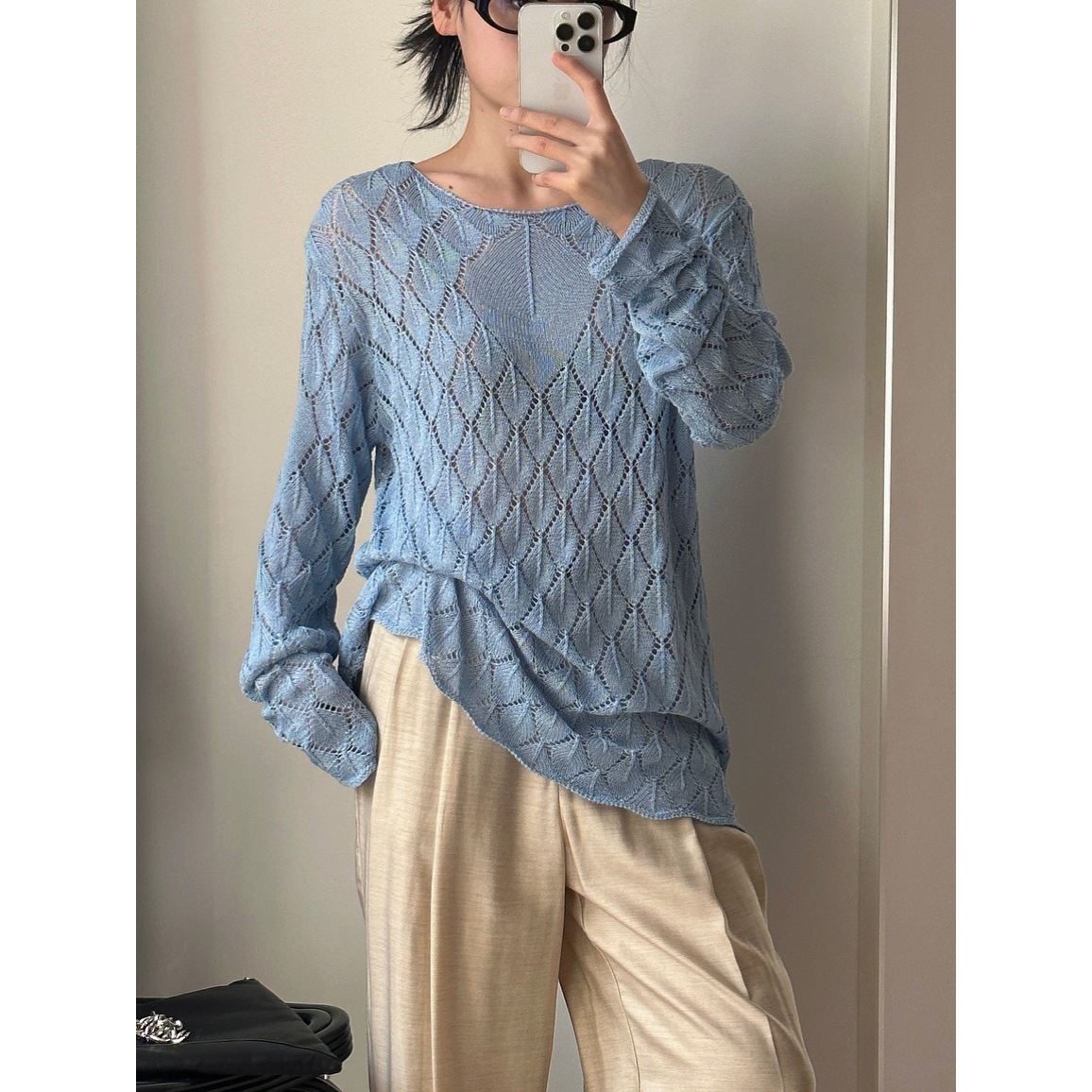 Summer knitted sweater