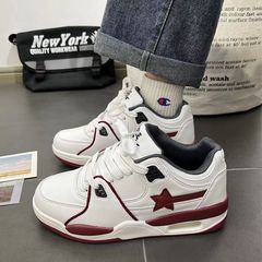 New versatile simple stylish sports basketball shoes for men lightweight retro running shoes for children and couples star board shoes