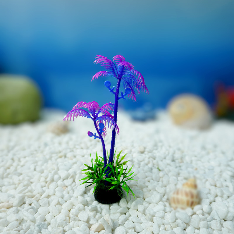 Micro paisaje simulación moderna árbol de coco playa mesa de arena modelo de paisaje flor falsa acuario decoración de paisaje de playa