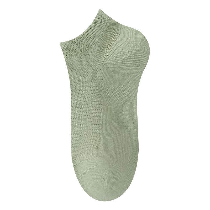 女性用靴下 夏用 薄手 綿100% メッシュ 通気性 無地 2025年新作 人気商品 卸売 湖北省諸曁市 源泉工場