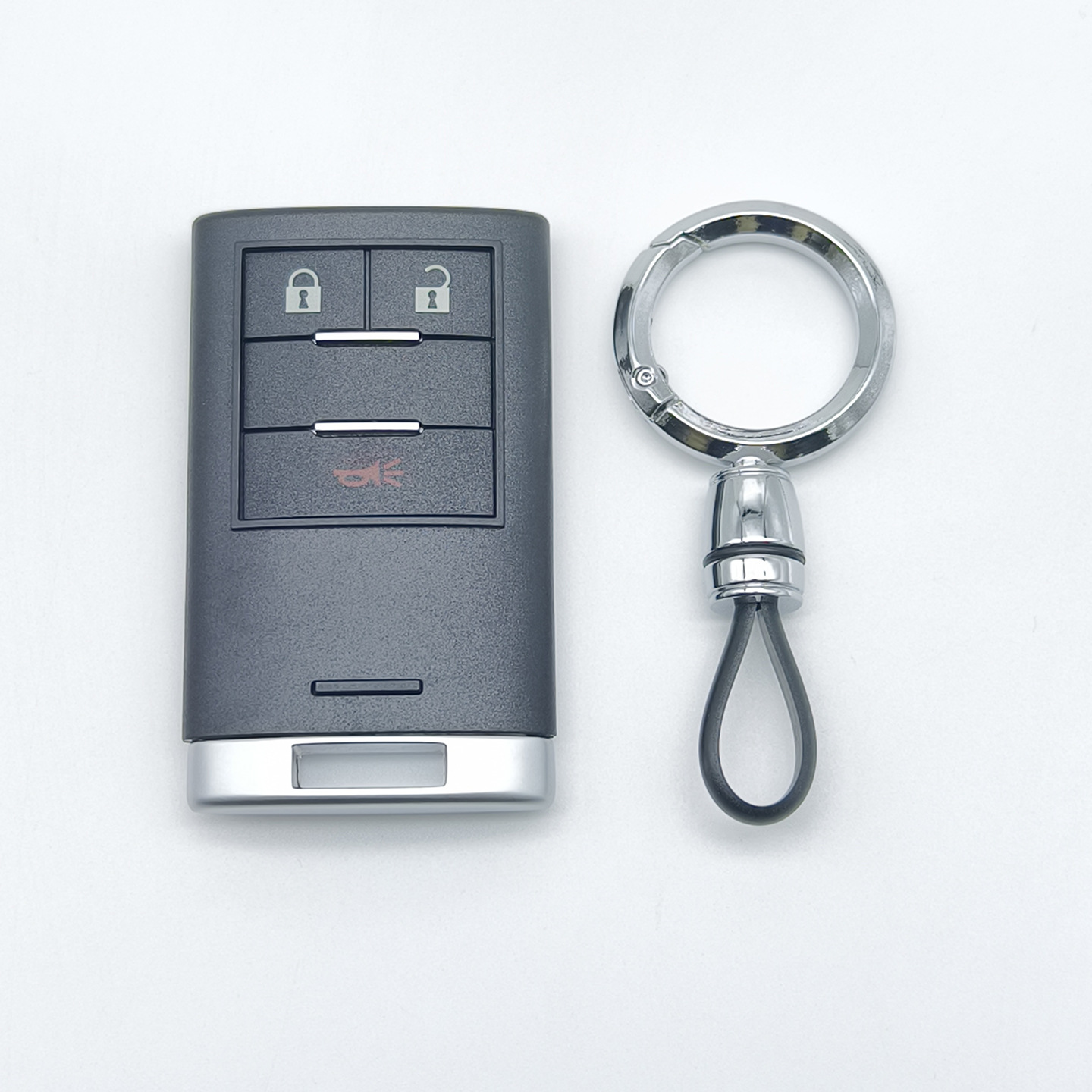 Plastic Key Shell Suitable for Holden Chevrolet Captiva 3-Button Smart Key Replacement Shell Metal Key