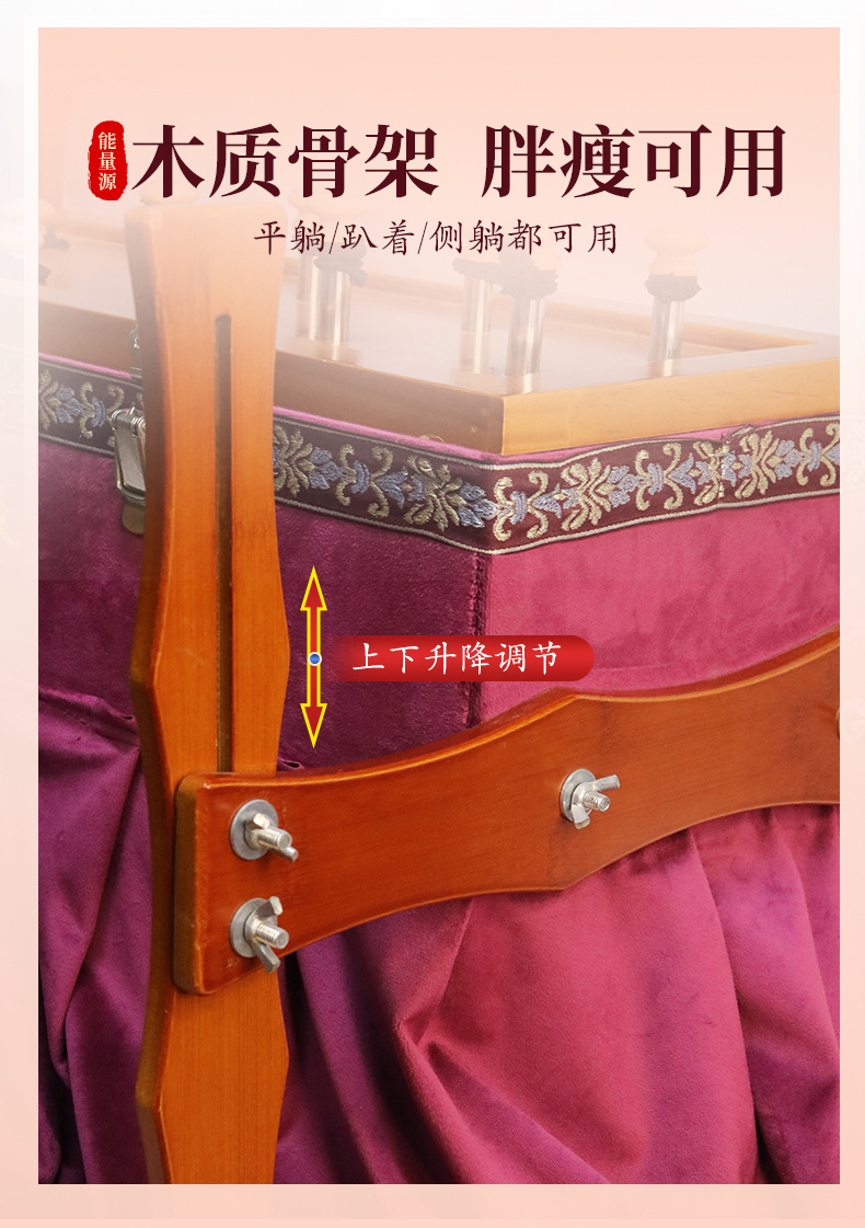 Moxibustion Box Du Mai Back Moxa Burner Solid Wood Frame with Smoke Filter for Home Body Use specifications