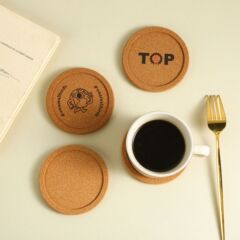 コルク円形コースター吸水凹凸日本式コーヒーカップ断熱マット静音滑り止め高温木製マット