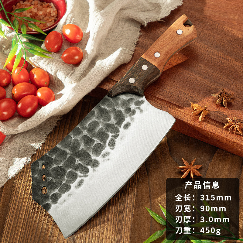 Cuchillo de cocina de varios estilos de Jianghu forjado a mano cuchillo de cocina de doble uso cuchillo de corte de carne cuchillo de corte de hueso cuchillo de corte Yangjiang
