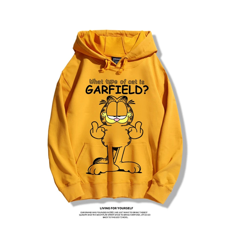 Garfield Hooded Sweatshirt for Men 2022 New Korean Version Loose BF Lazy Style Cartoon Top Trendy Clothing Garfield Hooded Sweatshirt for Men 2022 New Korean Version Loose BF Lazy Style Cartoon Top Trendy Clothing