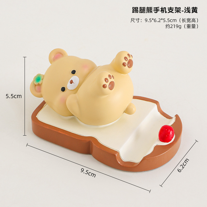 Soporte para teléfono móvil rana linda estación de oficina creativa cosas buenas decoraciones de escritorio regalos de cumpleaños niñas