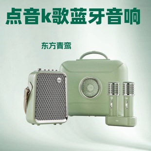 Portable Outdoor Karaoke Bluetooth Speaker Set with Dual Microphones for Home Ktv by Dongfang Qingluan