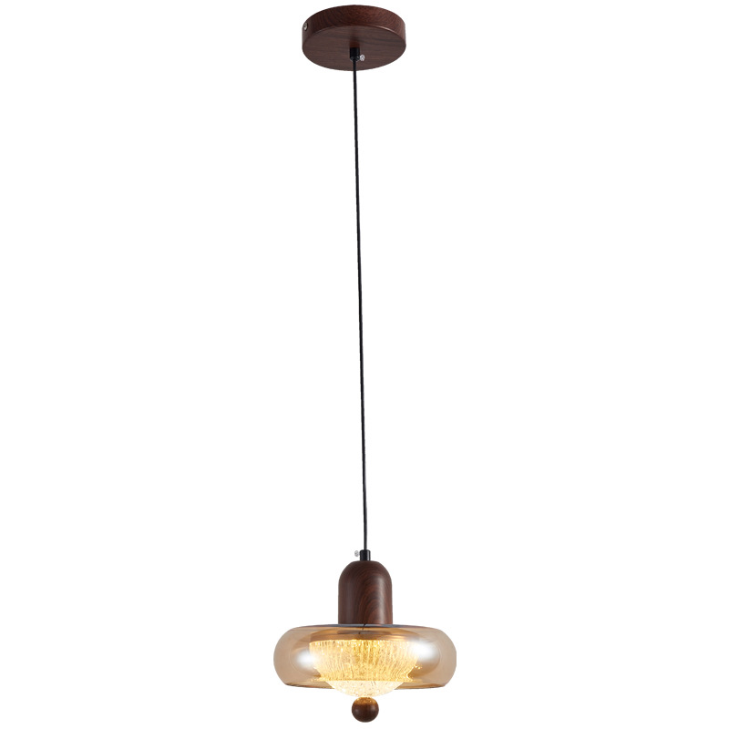 Gran vista del jardín de la lámpara del restaurante retro americana sala de estar casera mesa de comedor barra de lámpara pendente creativa luz 668L
