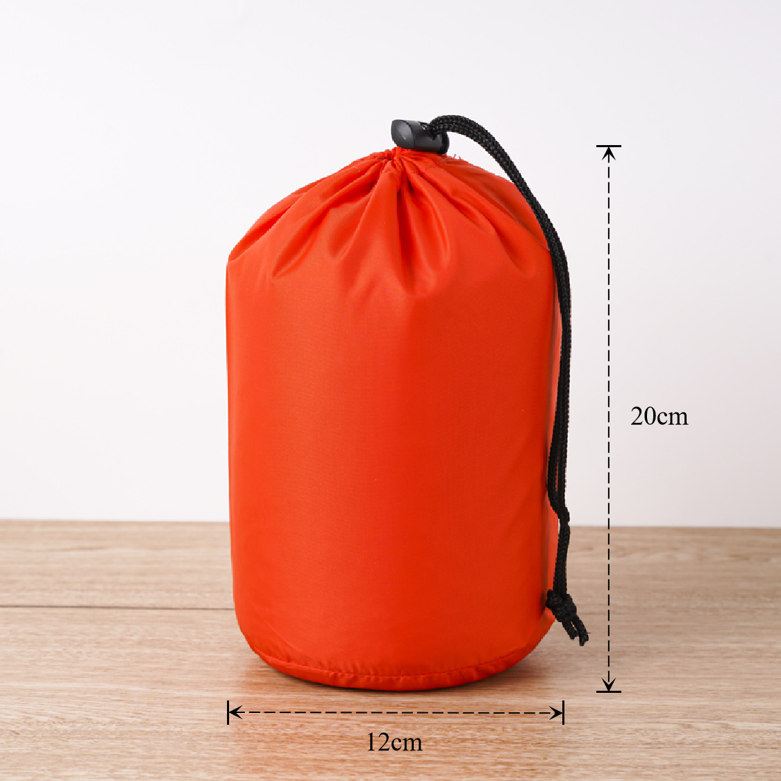 Bolsa de cuerda de nylon impermeable cilíndrica de plumón para ropa doméstica de poliéster bolsa de almacenamiento bolsa de embalaje bolsillo de paquete de contracción image 9