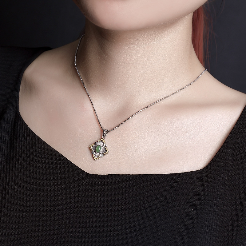 Dây chuyền bạc 925 hạt tròn nhỏ đa năng có thể điều chỉnh — Dây chuyền Trần Trụi (không có mặt dây chuyền)