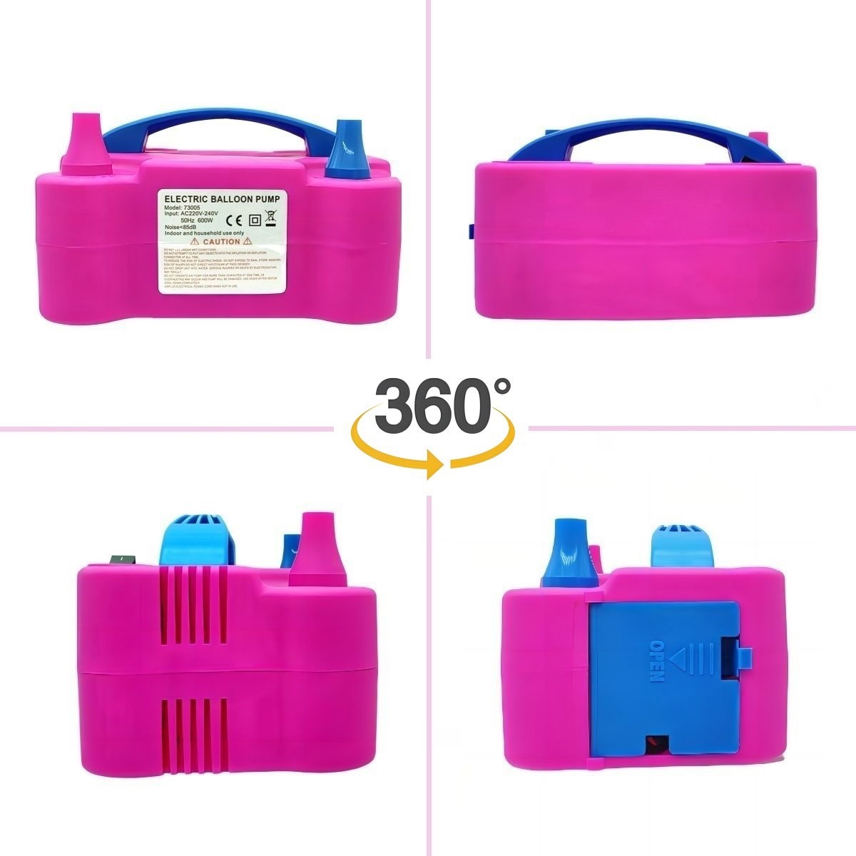 Bomba eléctrica para inflar globos 73005, automática, para bodas y hogar, venta al por mayor image 6