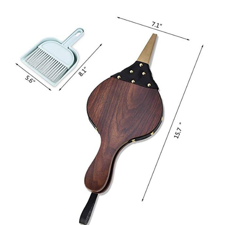 Transfronterizo dedicado manual de madera caja de aire corrugado chimenea soplador de cuero Tigre herramienta de barbacoa al aire libre suministros de barbacoa