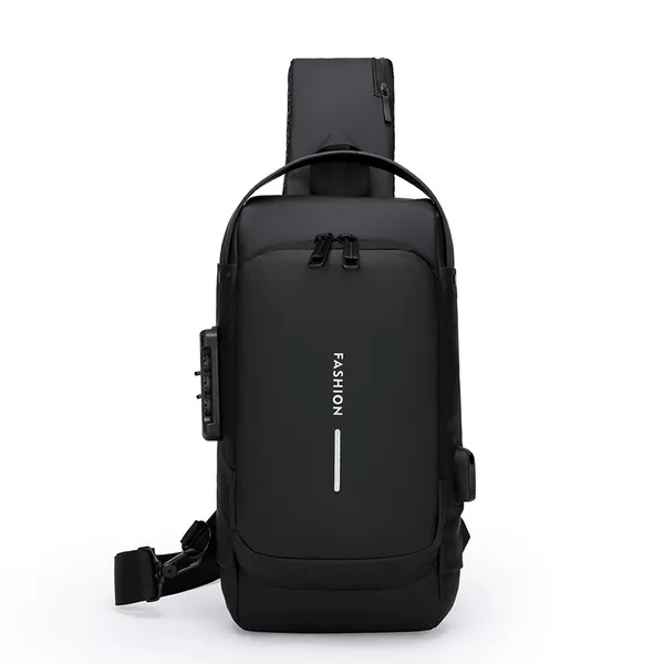 New multi-functional combination lock chest bag anti-theft outdoor leisure diagonal bag men's and women's simple shoulder bag wholesale