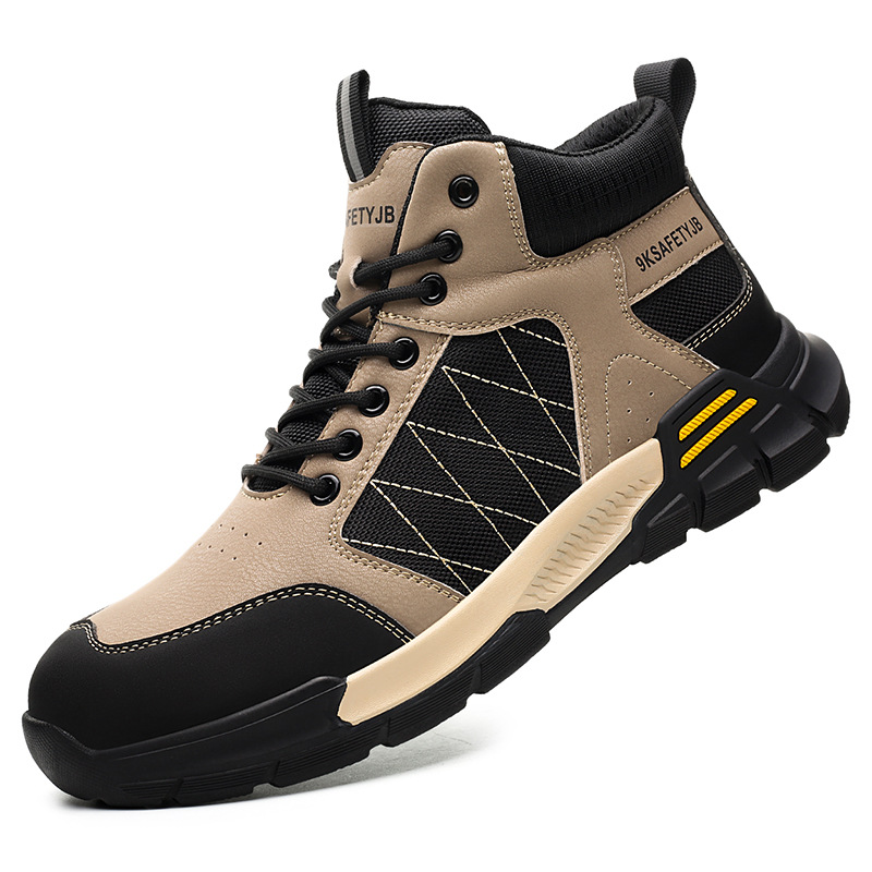 Nuevos zapatos de protección contra golpes y perforación resistentes al desgaste, zapatos de protección de tendón inferior de acero, zapatos de seguridad contra golpes y perforación