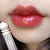 Transparent lip gloss with bow, lipstick, mirror effect, long-term effect