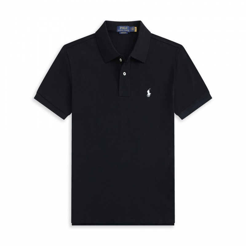 2025 Polo Shirt with Small Horse Logo for Men, 2-Button Short Sleeve, 50% Cotton, Embroidered Turn-Down Collar, Trendy Men's Fashion 2025 Polo Shirt with Small Horse Logo for Men, 2-Button Short Sleeve, 50% Cotton, Embroidered Turn-Down Collar, Trendy Men's Fashion
