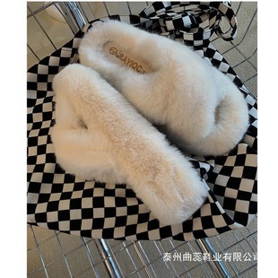ԭС��ins�L��������@��5cm�@�ݼ�ɫ�ٴ�ëë��Ь�n�漃ɫëë��