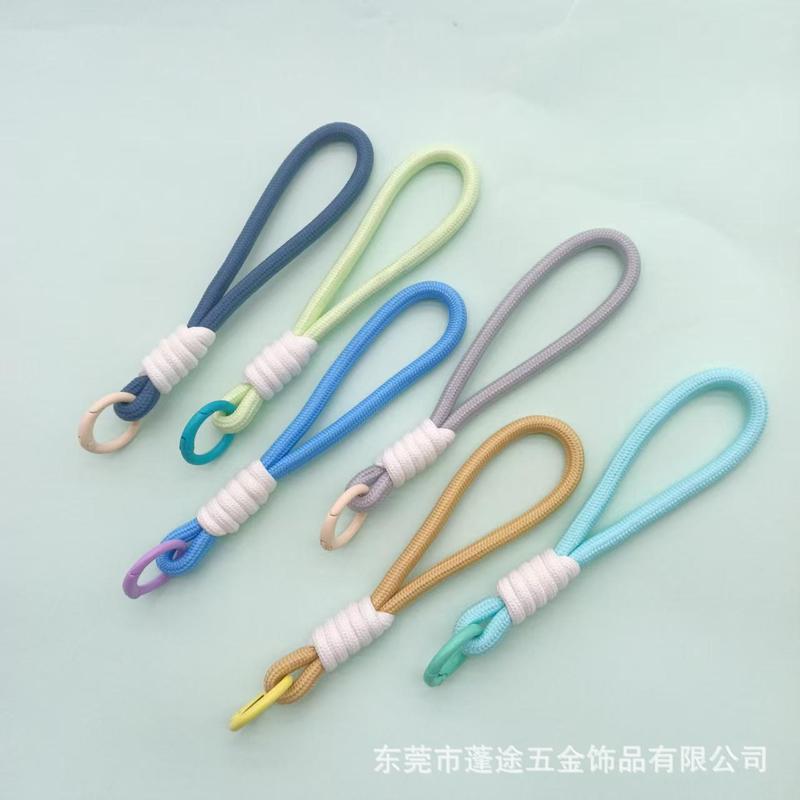 手机挂绳短款防丢绳手工编织百搭多巴胺水杯挂绳钥匙圈饰品挂件|undefined