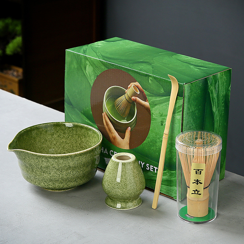 抹茶茶碗日本式抹茶宋代点茶道具陶磁器茶碗カップミキサー抹茶ブラシ茶コップセット|undefined