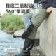 Long-Tube Men's Mid-High Rain Boots, Non-Slip Rubber Shoes, Rain Boots, Fashionable Water Shoes, Wear-Resistant Outdoor Fishing Riders, Cotton