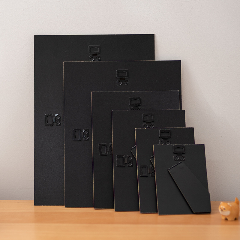 Black Density Board Photo Frame Back Panel Bracket Supports Plexiglass Acrylic Photo Studio Photo Frame Factory Available Horizontally and Vertically