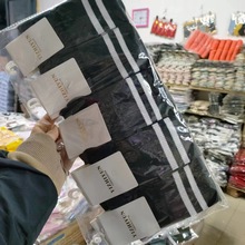秋冬季双杠袜女中筒堆堆袜经典双杠精梳棉棉袜三博男袜女袜批发