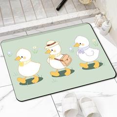 Home Bathroom Mat, Soft Silicon Dioxide Clay Water Absorbent Quick Dry Mat, Toilet Entrance Anti-Slip Anti-Fall Step Mat