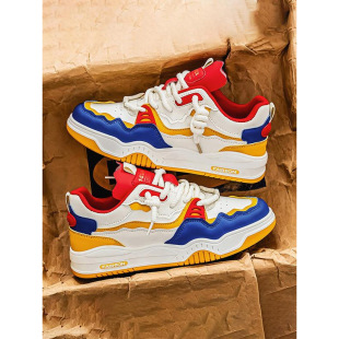Y 96862 Hong Kong style vintage platform bread sneakers ���L