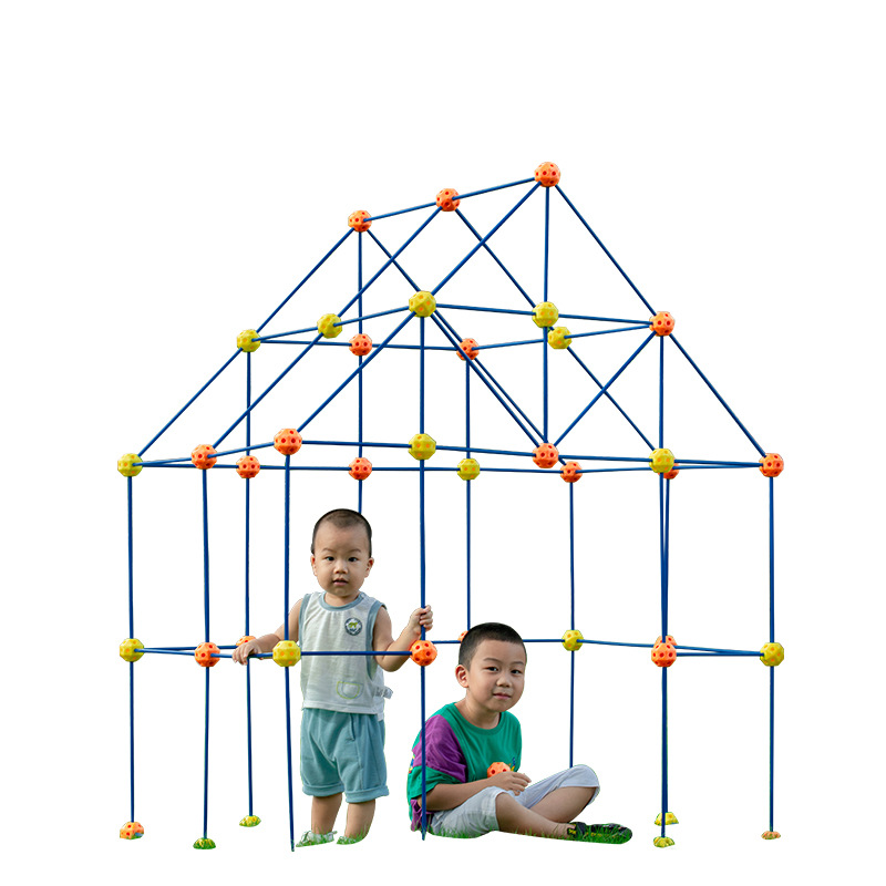 Castillo montaje bloques de construcción interior al aire libre tienda bola kindergarten juguetes para niños DIY STEAMFORT