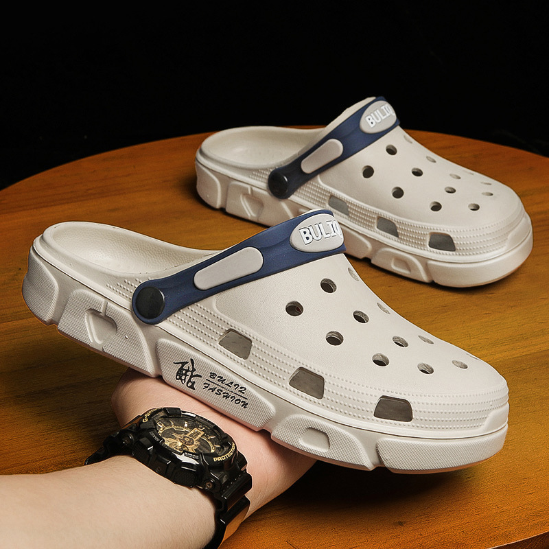 [Source manufacturer] men's hole shoes new summer non-slip comfortable outer wear soft bottom beach sandals cross-border