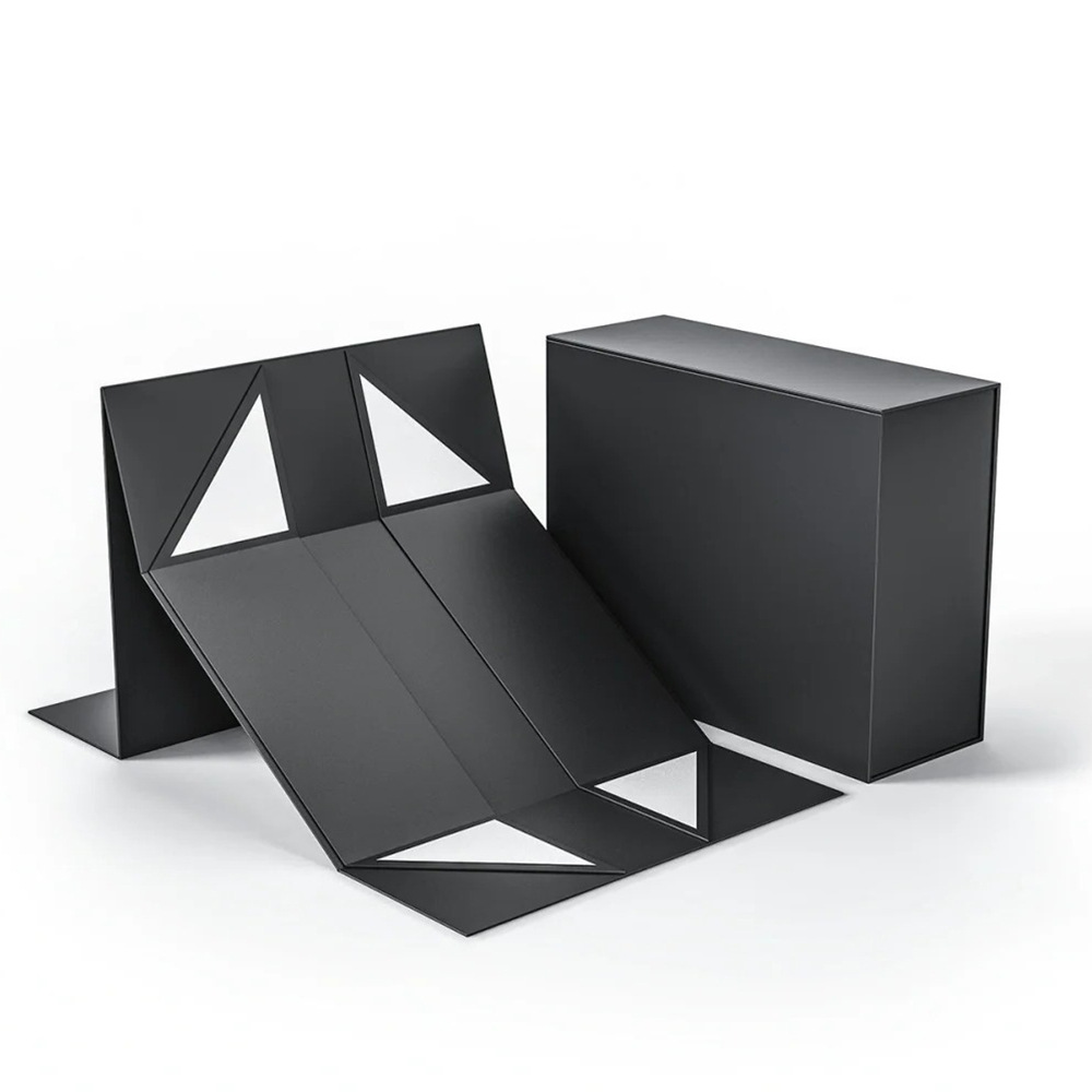 Caja plegable de una pieza Caja de captura de absorción Caja de embalaje de regalo de cosméticos Caja de regalo de regalo de papel duro personalizada