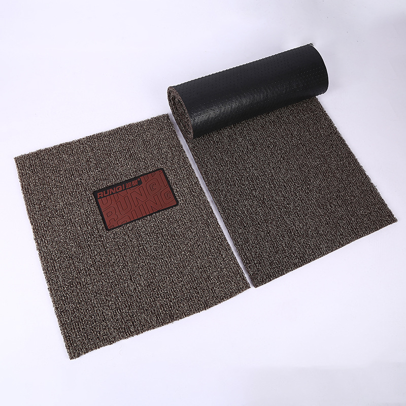 18mm Car Wire Loop Mat Set, Universal Car Mats with Hot-Melt Adhesive Backing, Pvc Non-Slip Entryway Floor Mat
