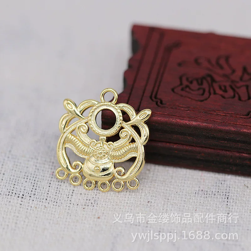 Yiwu Jinluo новая цветовая стойкость позолоченная DIY украшение ожерелье мята голова обруч подвеска серьги аксессуары B1307